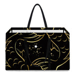 Gold And Black Pisces Sign Print Utility Tote Bag
