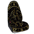 Gold And Black Pisces Sign Print Waterproof Car Seat Cover