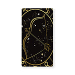 Gold And Black Sagittarius Sign Print Baby Crib Sheet