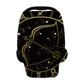 Gold And Black Sagittarius Sign Print Baby Seat Cover