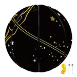 Gold And Black Sagittarius Sign Print Basketball