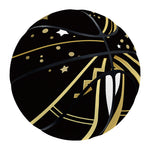 Gold And Black Sagittarius Sign Print Basketball