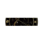 Gold And Black Sagittarius Sign Print Bed Runner