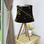 Gold And Black Sagittarius Sign Print Bell Lamp Shade