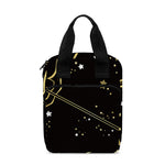 Gold And Black Sagittarius Sign Print Bible Tote Bag