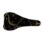 Gold And Black Sagittarius Sign Print Bicycle Seat Cover