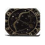 Gold And Black Sagittarius Sign Print Bifold Wallet