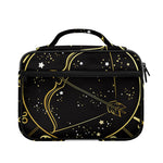 Gold And Black Sagittarius Sign Print Briefcase Bible Bag