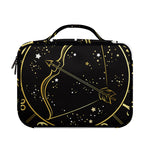 Gold And Black Sagittarius Sign Print Briefcase Bible Bag
