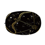 Gold And Black Sagittarius Sign Print Car Side Mirror Covers