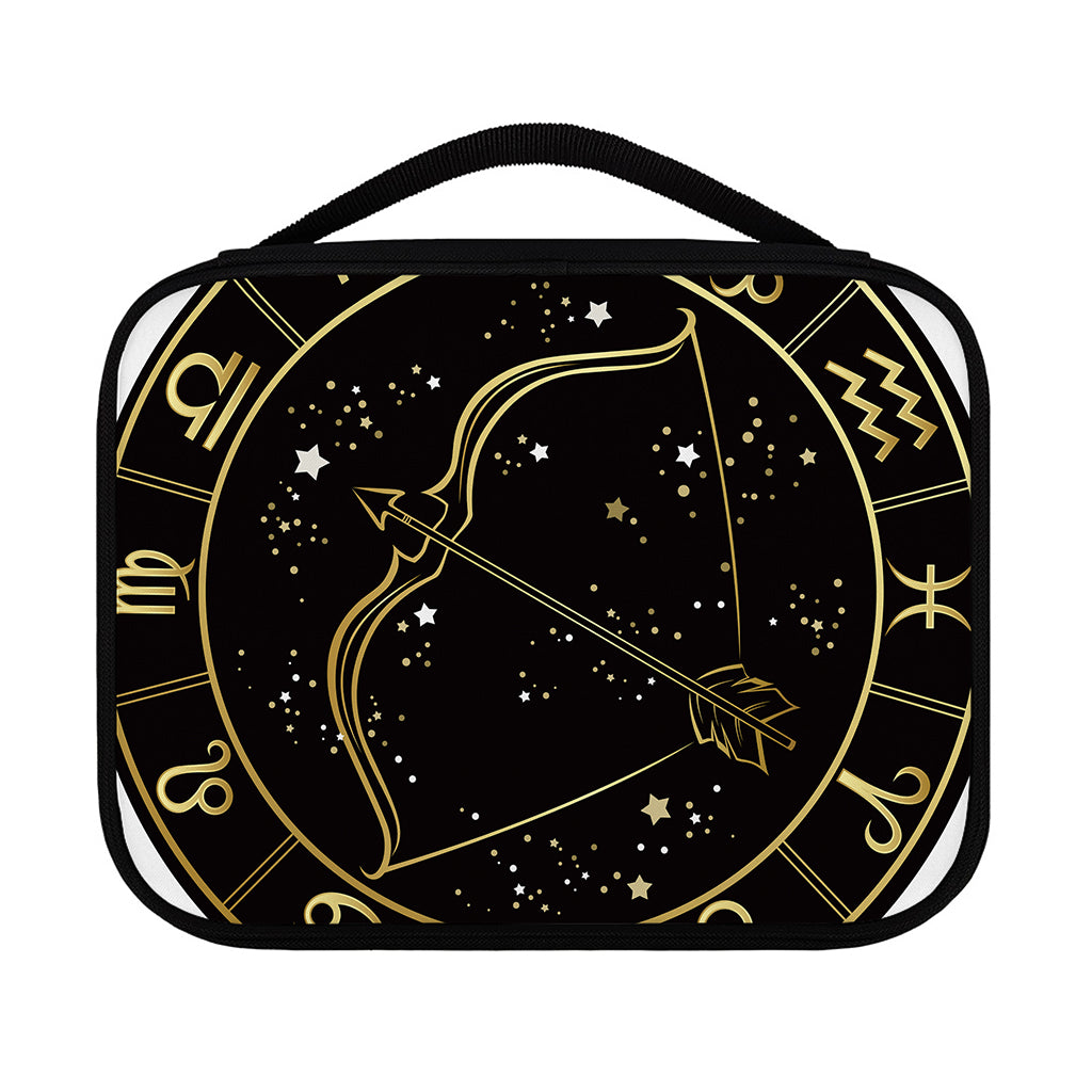 Gold And Black Sagittarius Sign Print Classic Bible Case