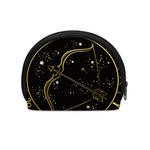 Gold And Black Sagittarius Sign Print Coin Purse