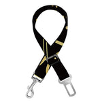 Gold And Black Sagittarius Sign Print Dog Seat Belt