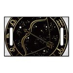 Gold And Black Sagittarius Sign Print Golf Cart Seat Cover