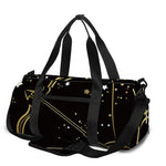 Gold And Black Sagittarius Sign Print Gym Bag
