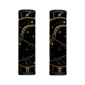 Gold And Black Sagittarius Sign Print Handle Covers