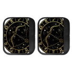 Gold And Black Sagittarius Sign Print Handle Covers