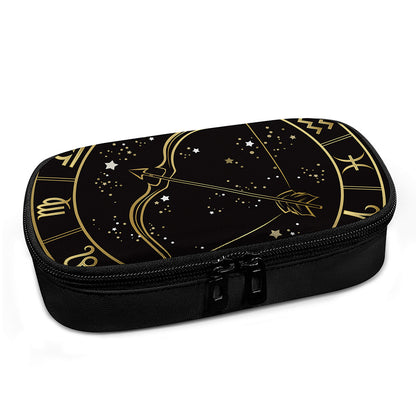 Gold And Black Sagittarius Sign Print Insulin Cooler Travel Case