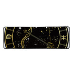 Gold And Black Sagittarius Sign Print Long Kitchen Mat