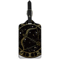 Gold And Black Sagittarius Sign Print Luggage Tag