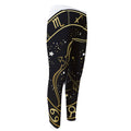 Gold And Black Sagittarius Sign Print Men's Compression Pants