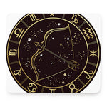 Gold And Black Sagittarius Sign Print Mouse Pad