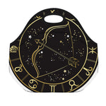 Gold And Black Sagittarius Sign Print Neoprene Lunch Bag