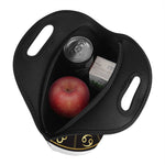 Gold And Black Sagittarius Sign Print Neoprene Lunch Bag