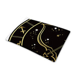 Gold And Black Sagittarius Sign Print Pet Cooling Mat Cover