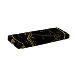 Gold And Black Sagittarius Sign Print Piano Keyboard Cover
