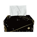 Gold And Black Sagittarius Sign Print Rectangle Tissue Box Cover