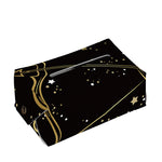 Gold And Black Sagittarius Sign Print Rectangle Tissue Box Cover