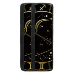 Gold And Black Sagittarius Sign Print Refrigerator Handle Covers