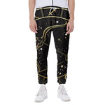 Gold And Black Sagittarius Sign Print Scuba Joggers