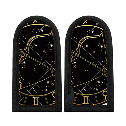 Gold And Black Sagittarius Sign Print Skillet Handle Cover