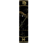 Gold And Black Sagittarius Sign Print Table Runner