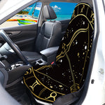 Gold And Black Sagittarius Sign Print Waterproof Car Seat Cover