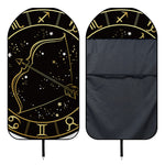 Gold And Black Sagittarius Sign Print Waterproof Car Seat Cover