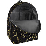 Gold And Black Scorpio Sign Print Backpack