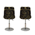 Gold And Black Scorpio Sign Print Bar Stool Covers