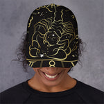 Gold And Black Scorpio Sign Print Baseball Cap