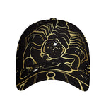 Gold And Black Scorpio Sign Print Baseball Cap