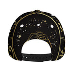 Gold And Black Scorpio Sign Print Baseball Cap