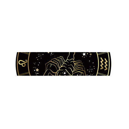 Gold And Black Scorpio Sign Print Bed Runner