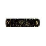 Gold And Black Scorpio Sign Print Bed Runner