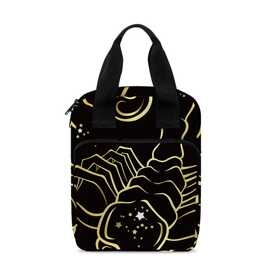 Gold And Black Scorpio Sign Print Bible Tote Bag