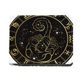 Gold And Black Scorpio Sign Print Bifold Wallet