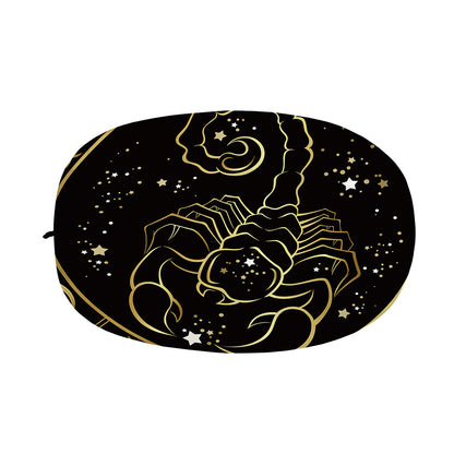 Gold And Black Scorpio Sign Print Car Side Mirror Covers