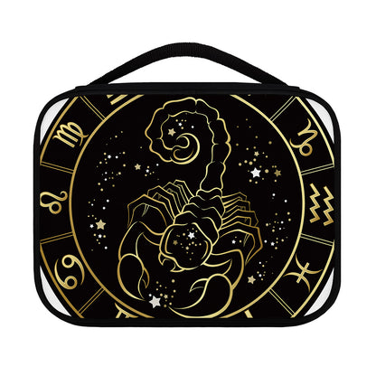 Gold And Black Scorpio Sign Print Classic Bible Case