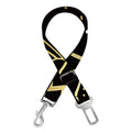Gold And Black Scorpio Sign Print Dog Seat Belt